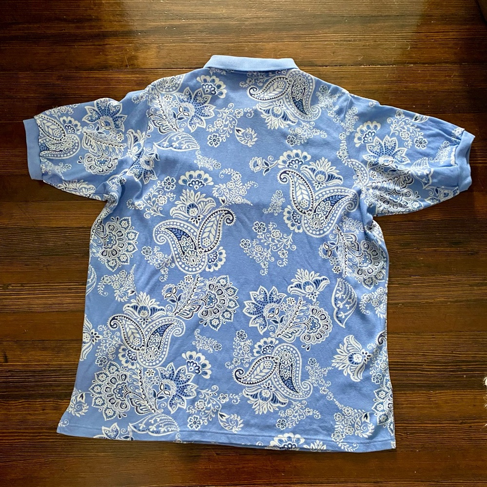 Woman Within Paisley Polo Top - Picture 2 of 12